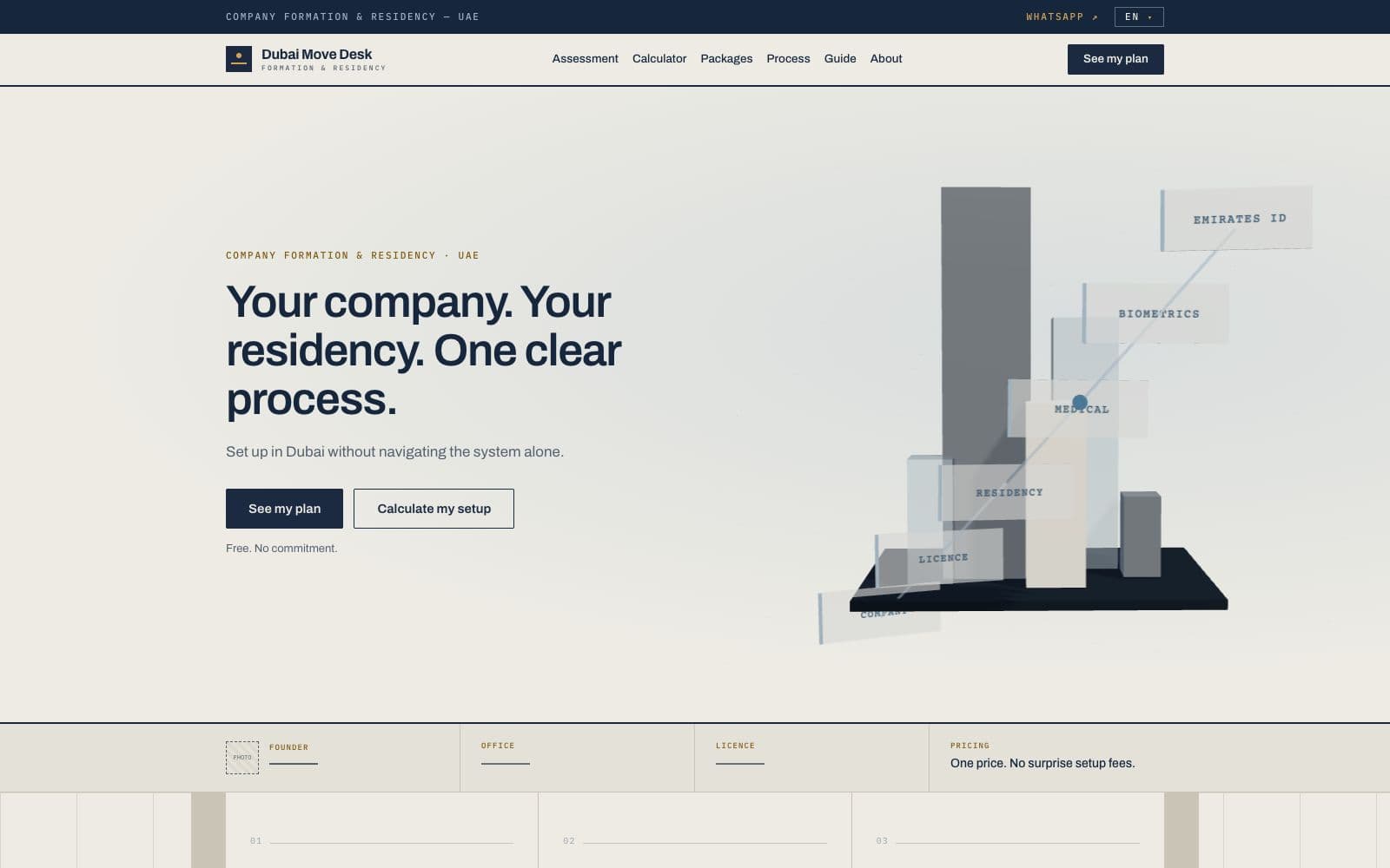 Dubai Move Desk · Services website